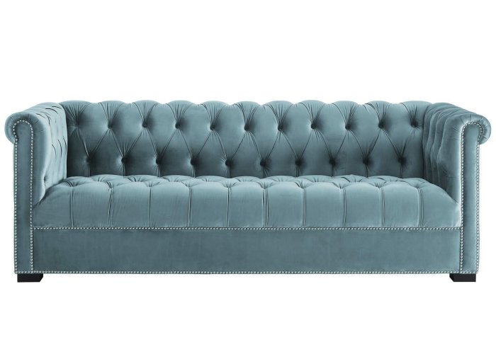 Tufted classic sofa furniture with velvet upholstery