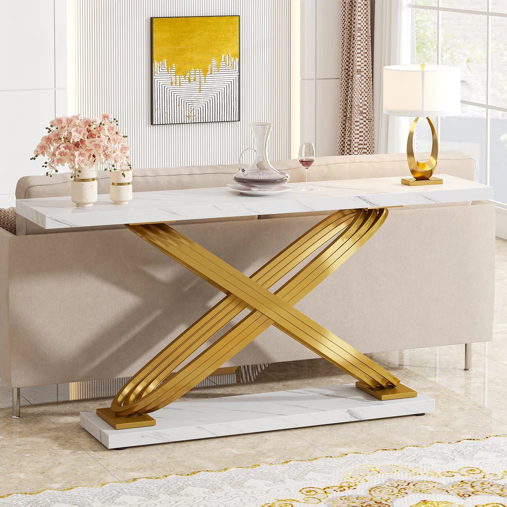 Elegant classic console table furniture for entryway