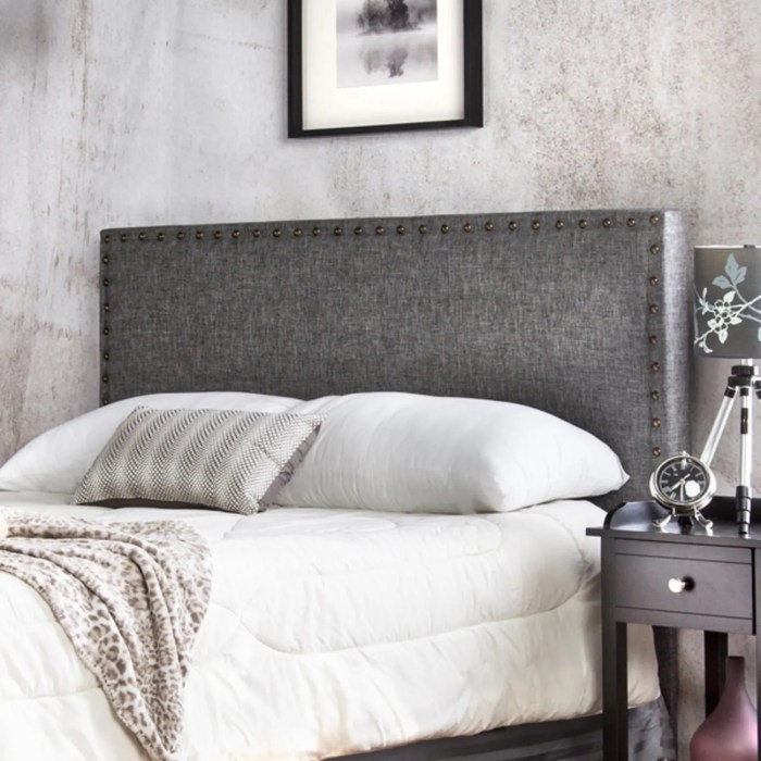 Classic upholstered headboard furniture with detailing