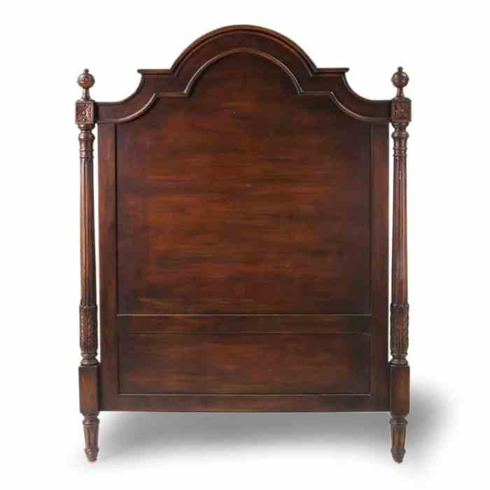 Mahogany classic bed frame furniture with headboard