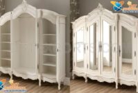 Classic style wardrobe furniture with double doors