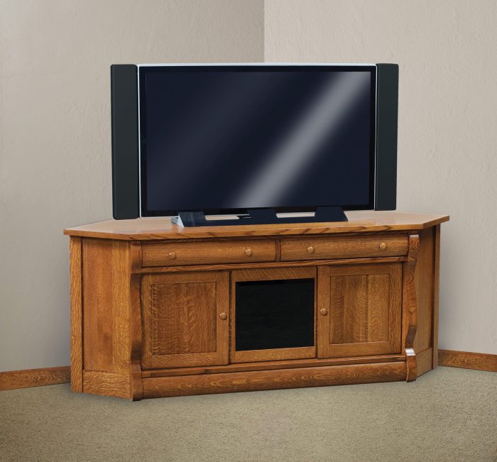 Solid wood classic TV stand furniture with cabinets