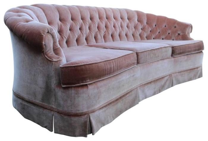 Tufted classic sofa furniture with velvet upholstery