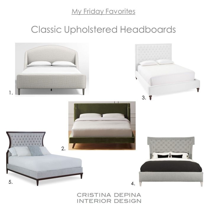 Classic Upholstered Headboards — cristina depina interior design
