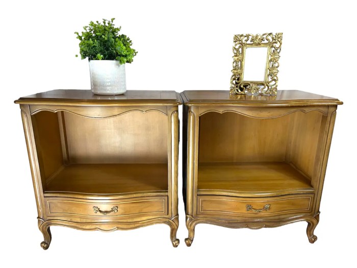 Classic French provincial nightstand furniture